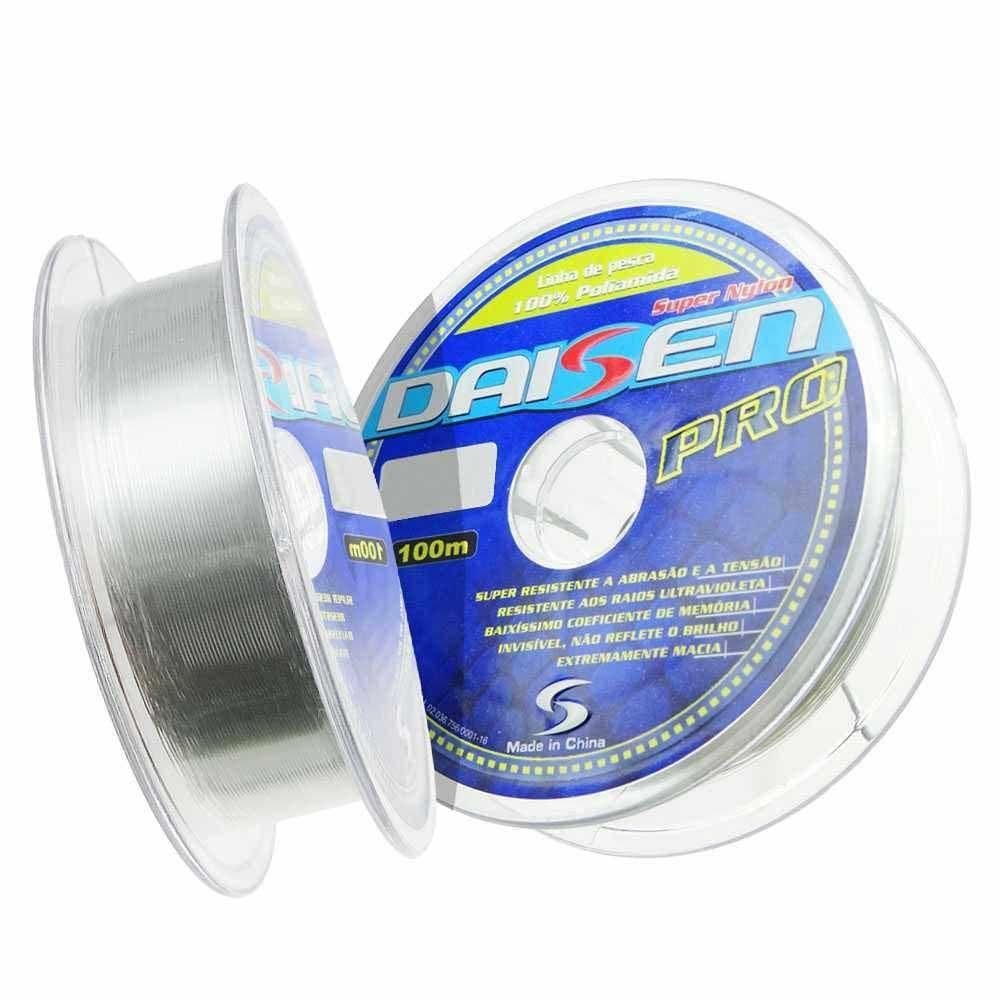 Linha De Pesca Monofilamento Daisen Pro 100m Tamanho 0,30mm