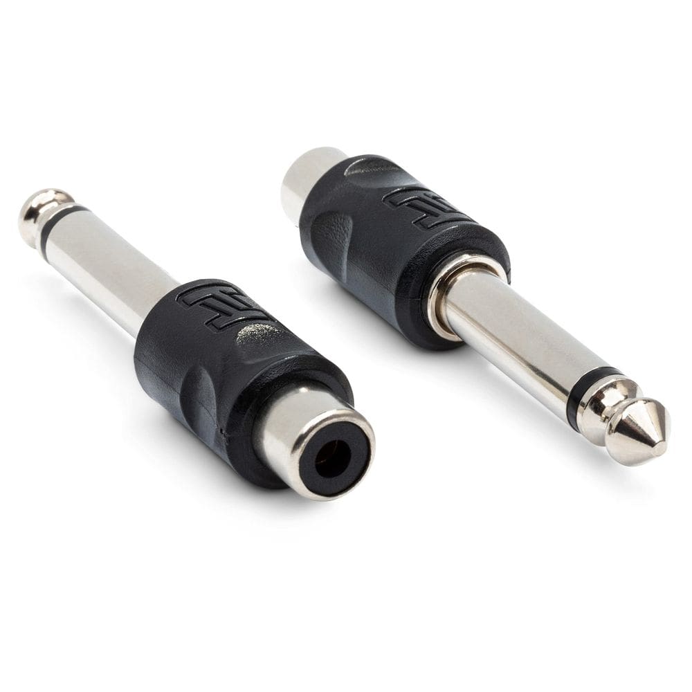 Adaptador eletrônico Hosa GPR-101 RCA para 1/4” TS, 2 peças