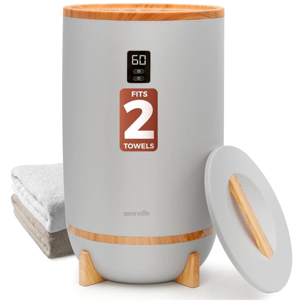 Aquecedor de Toalha Elétrico para Até 2 Toalhas ou Roupões, com Desligamento Automático e Temporizador Embutido, 500W 110V