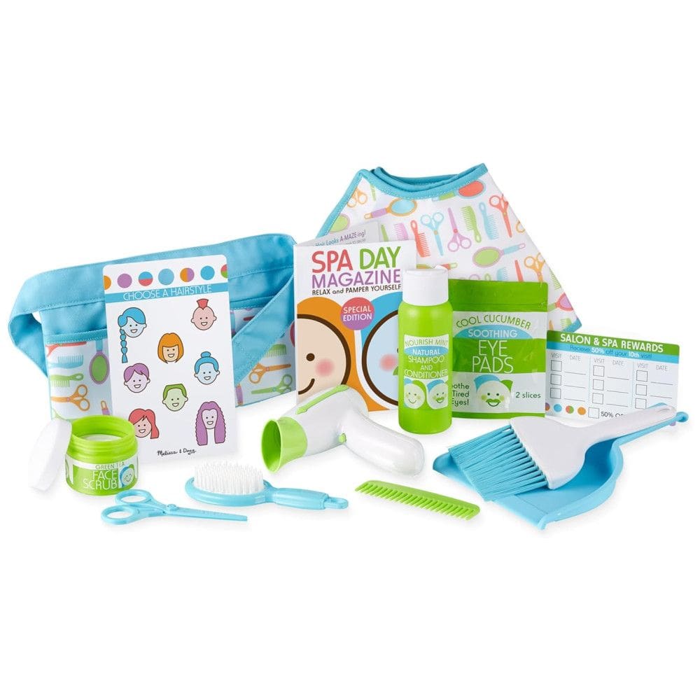 Kit Salão de Beleza e Spa com 16 Peças para Crianças Acima de 3 Anos, Melissa & Doug