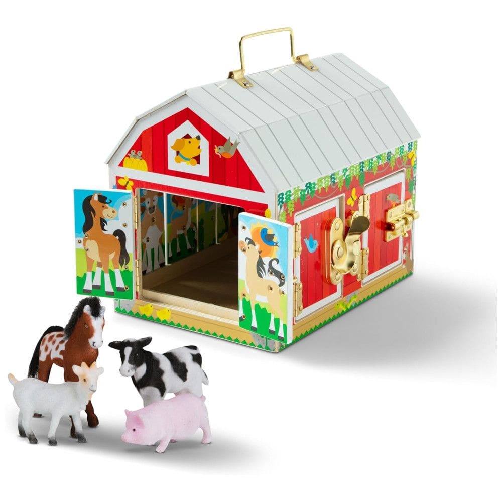 Brinquedo Sensorial Infantil, Tema Celeiro Fazenda com Travas e Animais para Crianças Acima de 3 Anos, Melissa & Doug