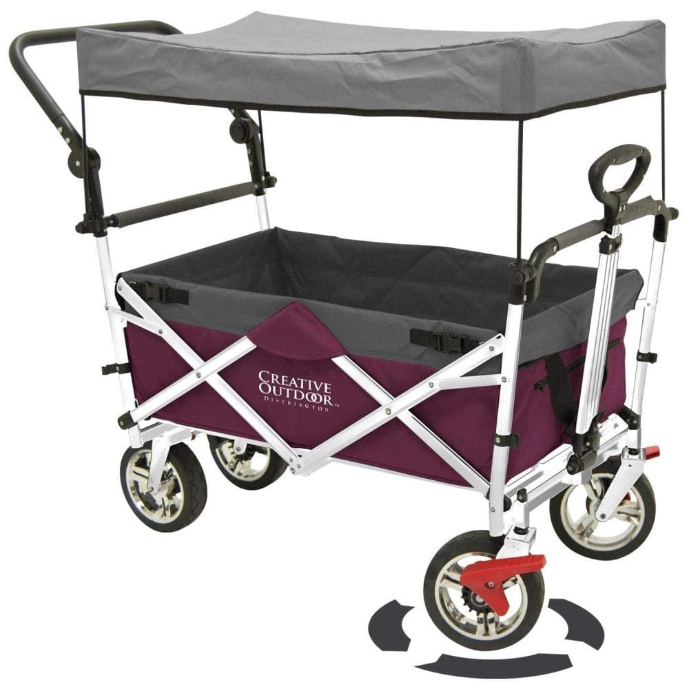 Carrinho de Passeio 3 em 1 Outddor Multifuncional, Peso Máximo 68 kg, Roxo, CREATIVE OUTDOOR DISTRIBUTOR 900551, Violeta Escuro