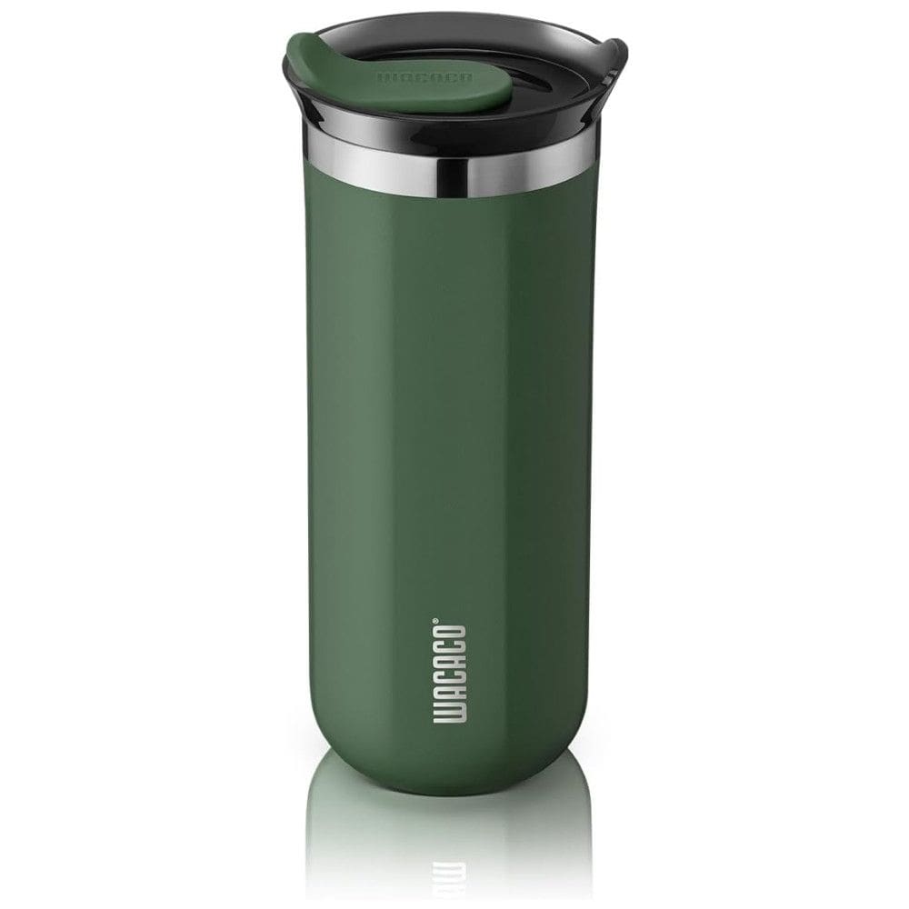 Copo para Café 435 mL Isolado a Vácuo Aço Inox Duplo com Tampa, WACACO Octaroma, Verde