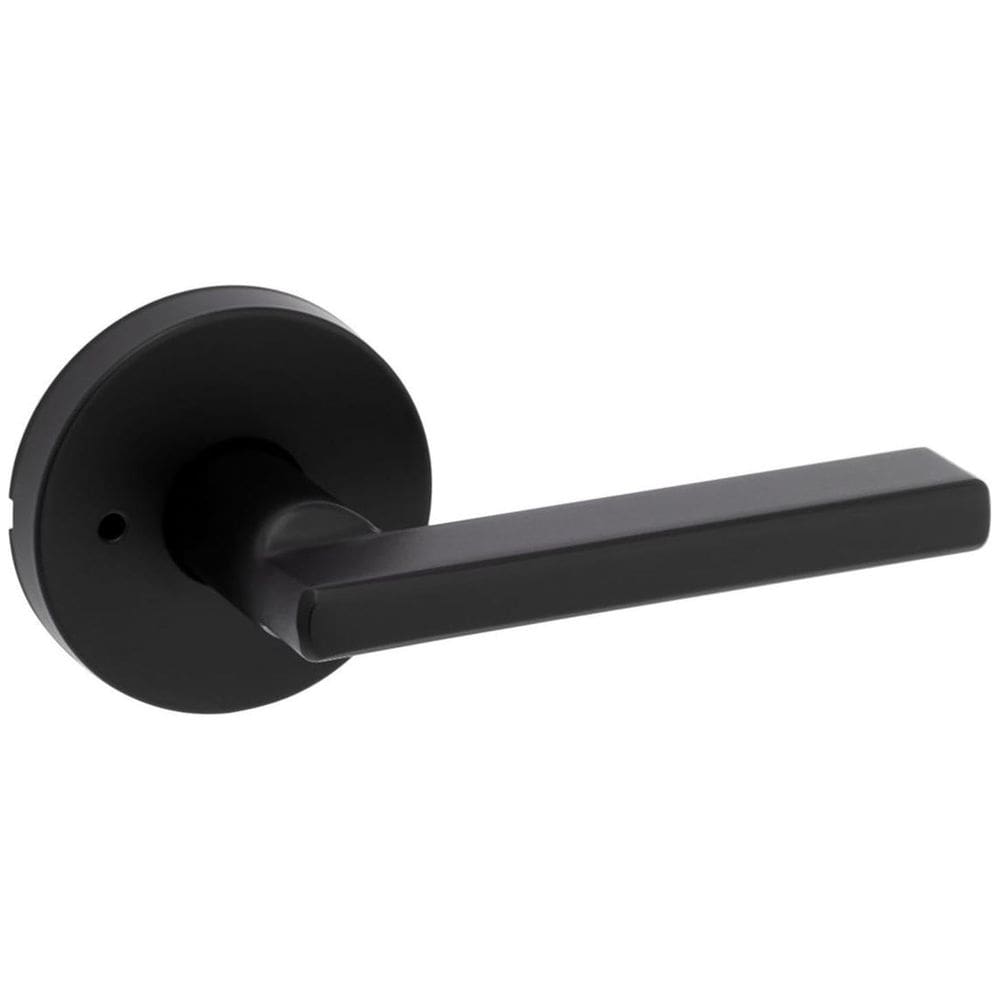 Fechadura de porta Kwikset 730HFLRDT-514 Halifax Privacy Lever preta