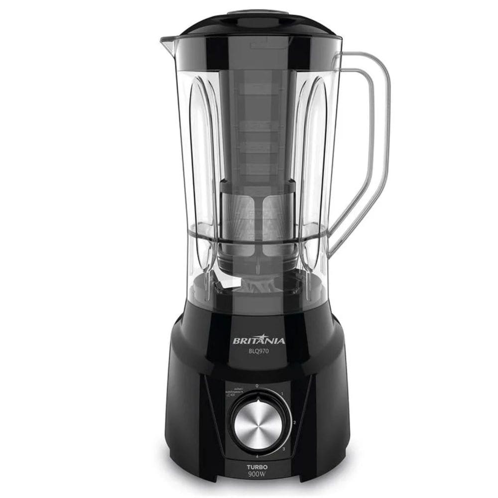 Liquidificador Turbo 2,65 Litros Potência 900w 4 Velocidades Função Pulsar Ice Autolimpeza Britânia