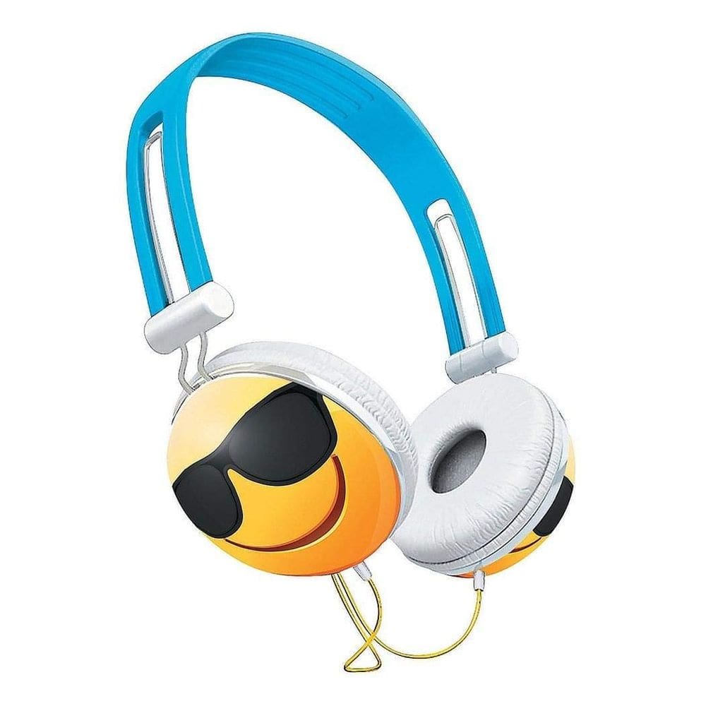 Fones de ouvido Vibe, estéreo suspenso, com redução de ruído, Smile Cool