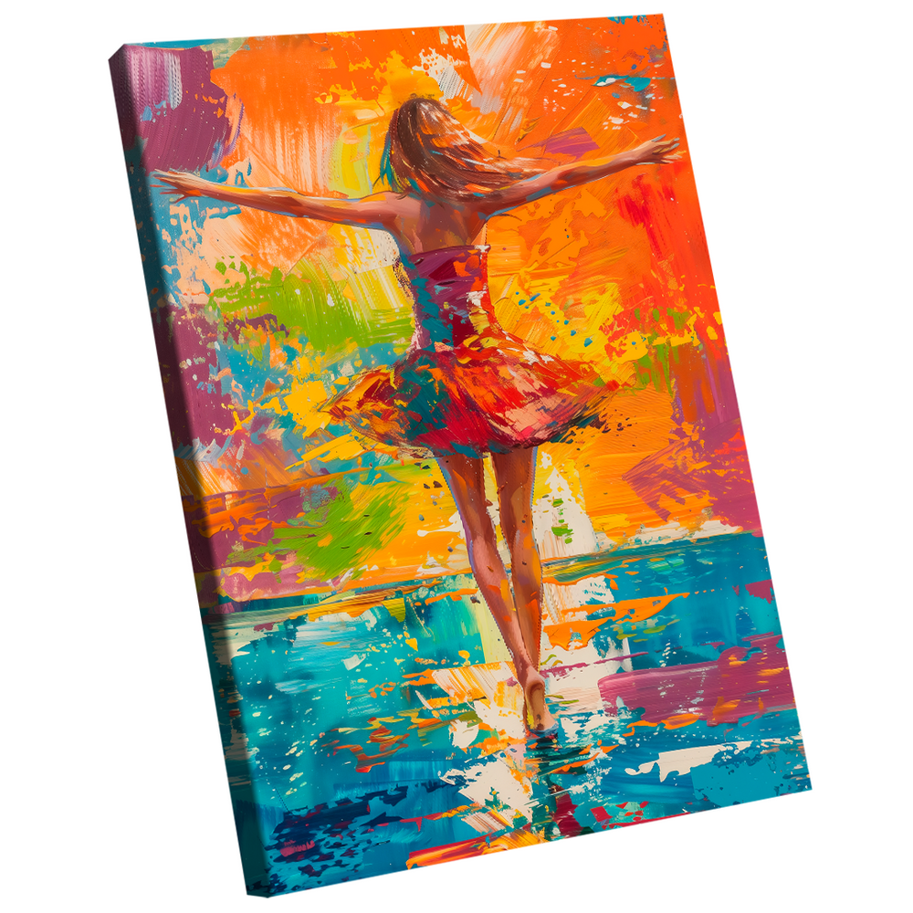 Quadro Decorativo Bailarina Estilo Pintura