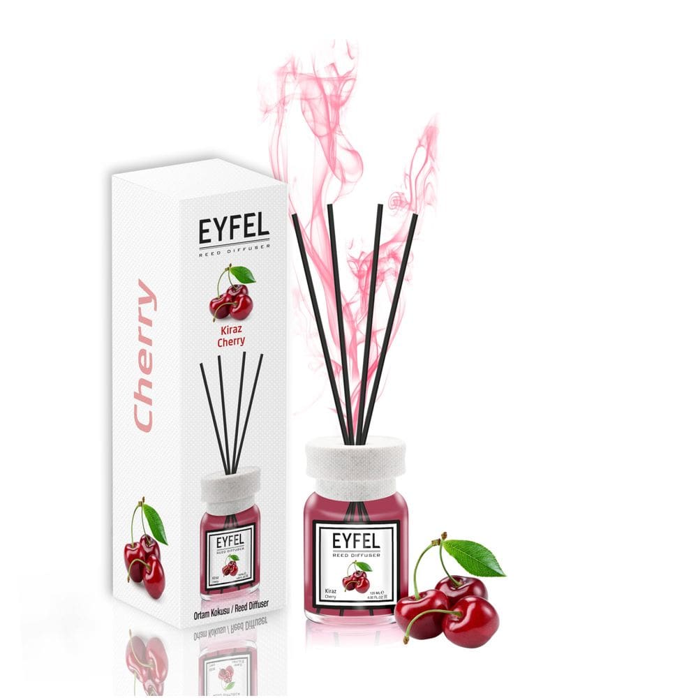 Difusor de aroma EYFEL Cherry Scent 120 ml Conjunto de junco