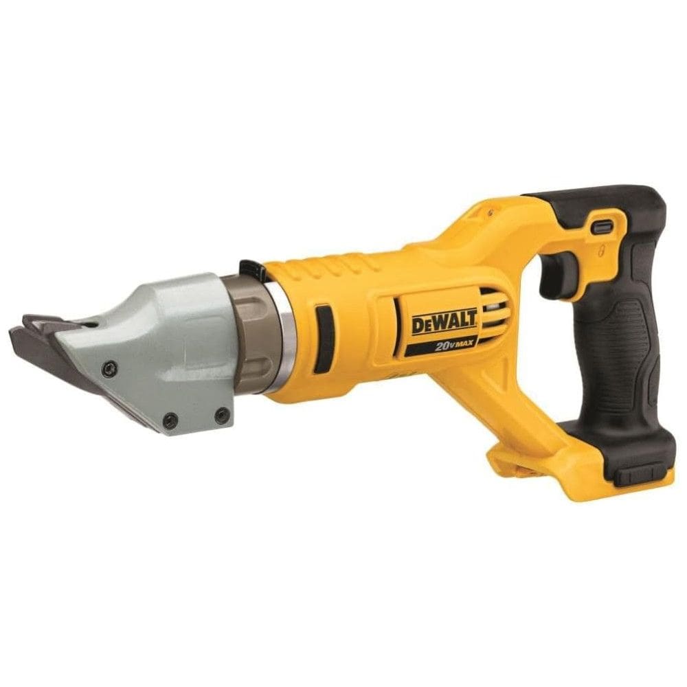 Tesoura de Corte Duplo Elétrica 14 GA com Luz LED, Bateria não Inclusa, DEWALT DCS494B, Amarelo