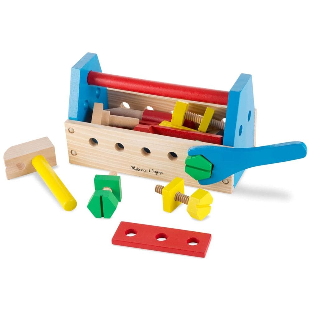 Kit Ferramentas de Construção em Madeira com 24 Peças para Crianças Acima de 3 Anos, Melissa & Doug