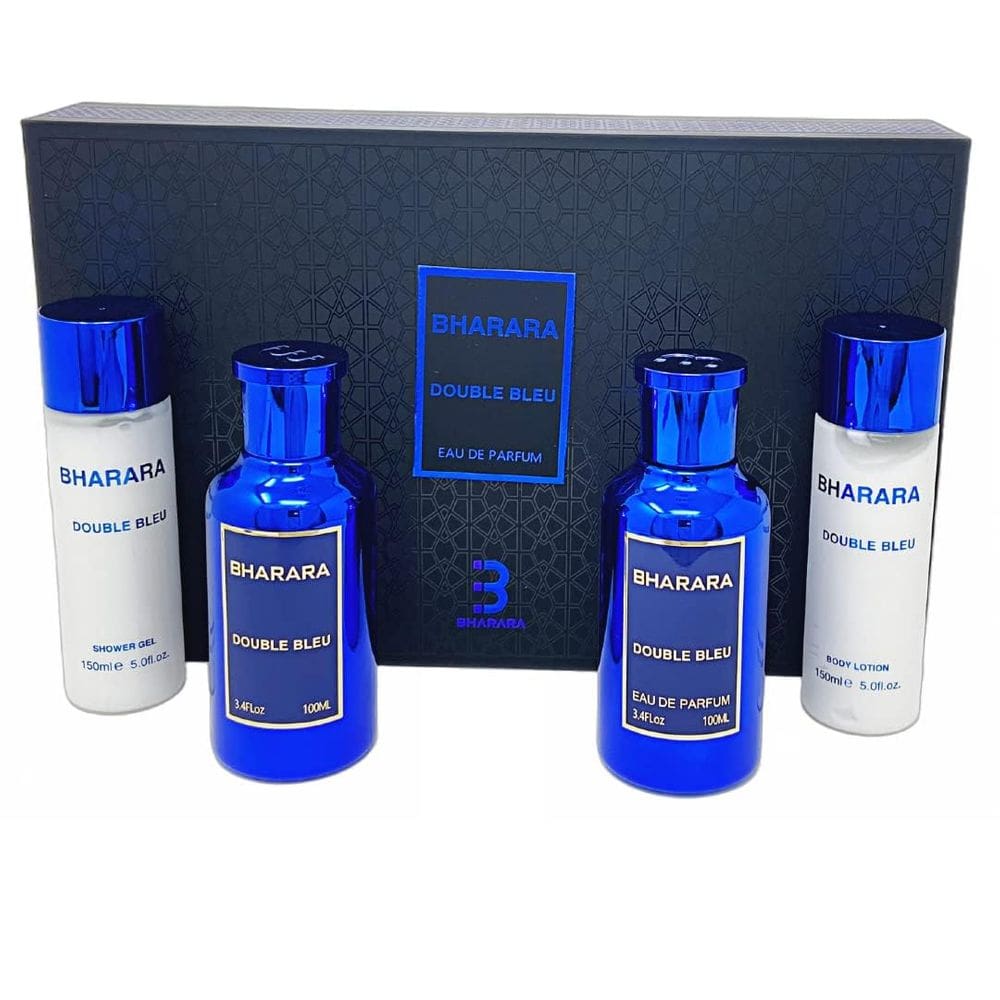 Conjunto de presentes Bharara Double Bleu Bath & Body Eau De Parfum 100ml
