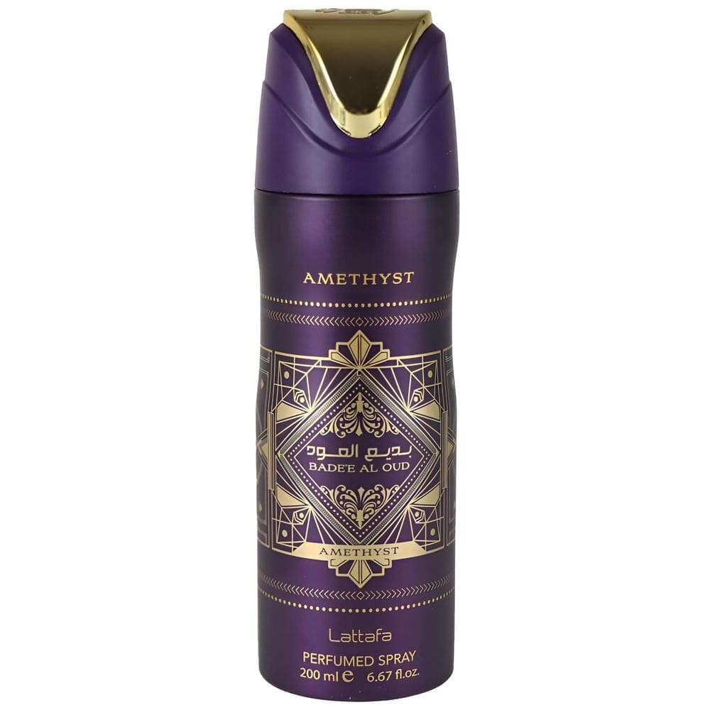 Spray desodorante perfumado Lattafa Bade`e Al Oud Amethyst 200mL