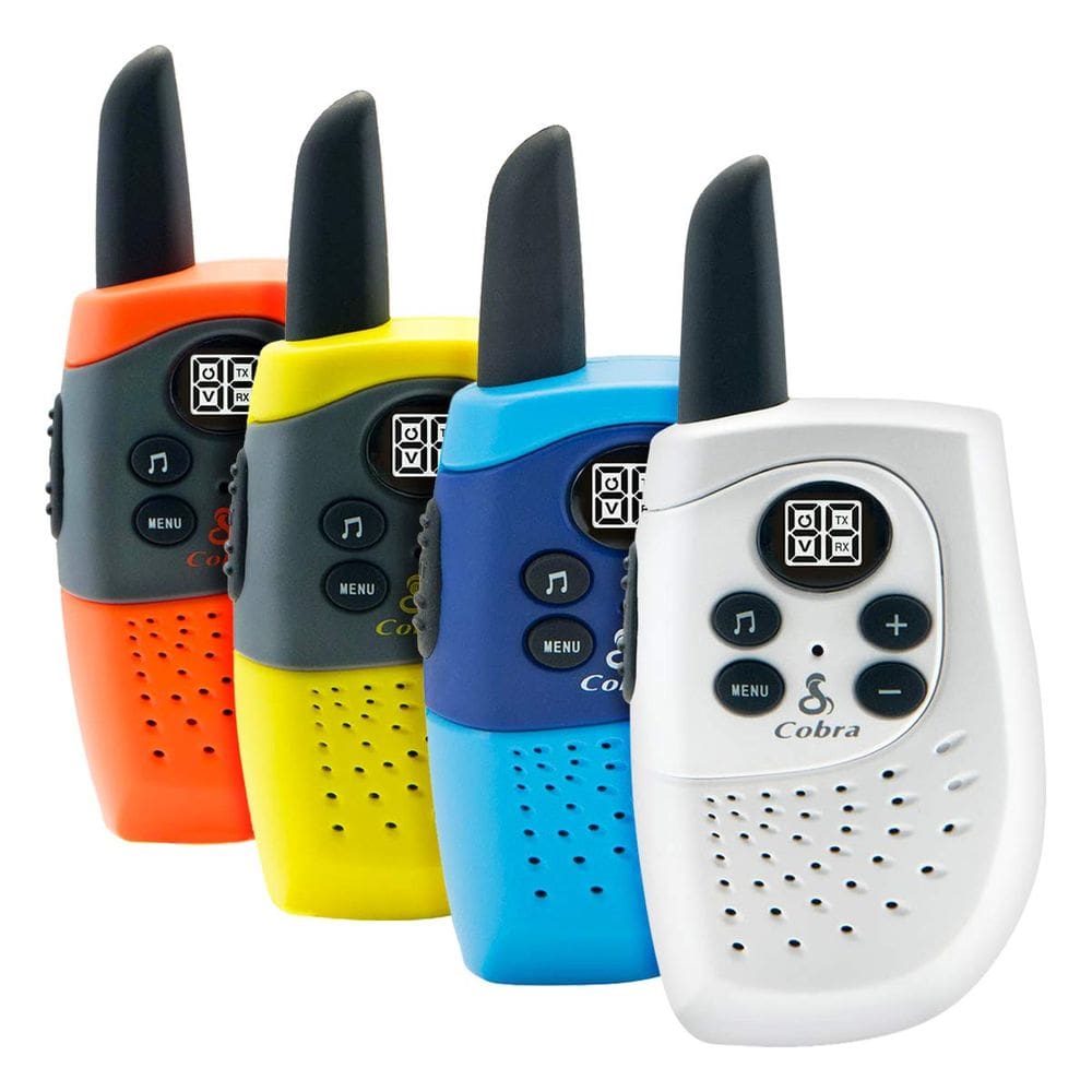 Walkie Talkies Cobra SH130-4, 22 canais, alcance infantil de 8 milhas