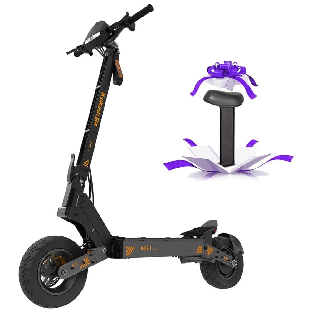 Scooter Elétrica para Adultos até 120 kg, Velocidade Máxima de 69 km/h e Alcance de 75 km com Pneus Off-Road e Assento Removível, 2000W