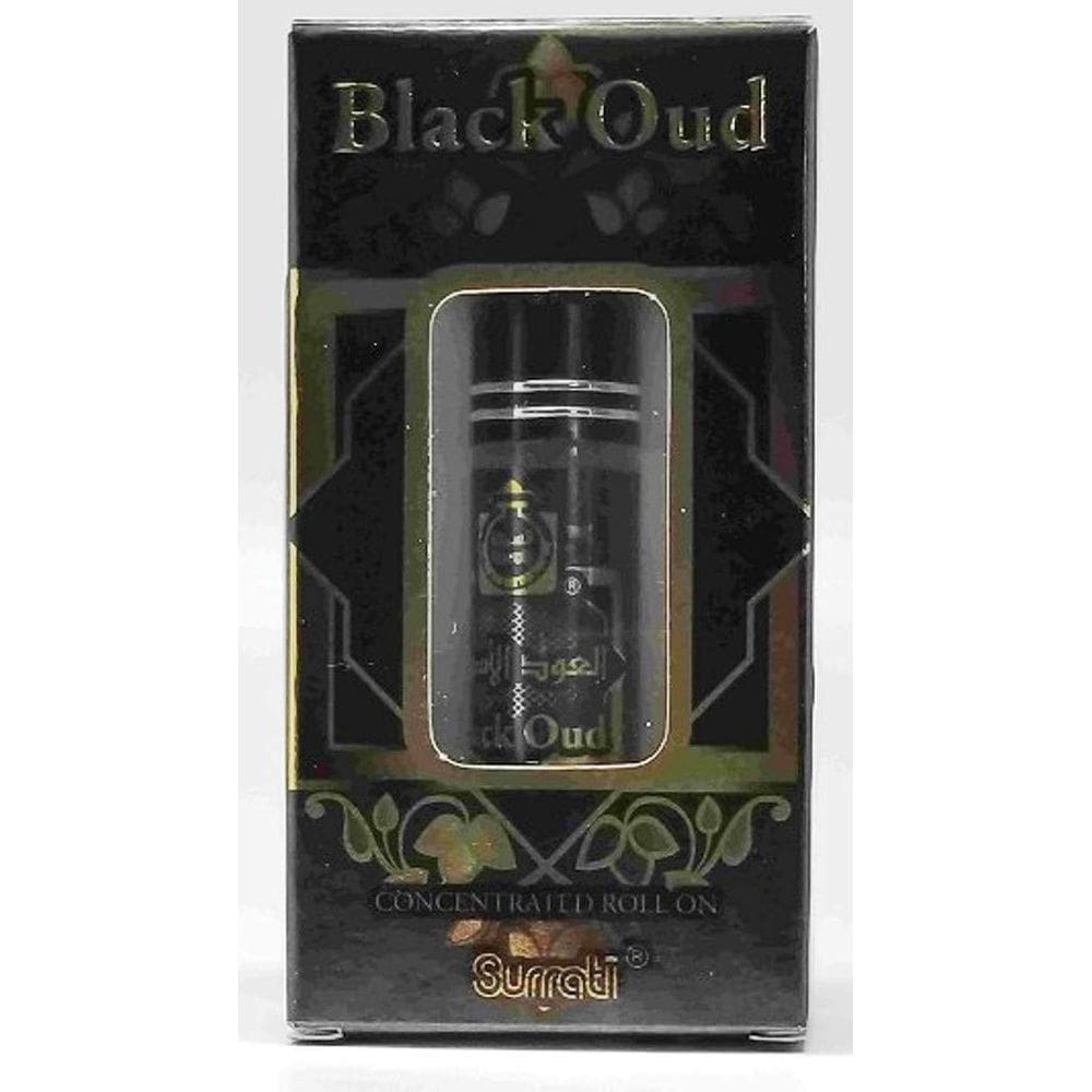 Óleo de perfume Surrati Black Oud 6mL Roll-on