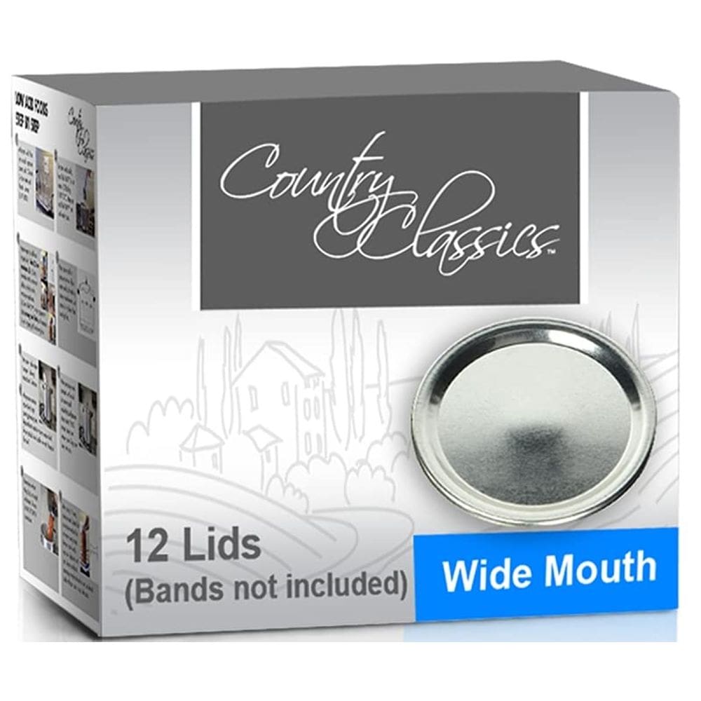 Rodízios industriais GOSSI INC., tampa de boca larga, pacote com 12