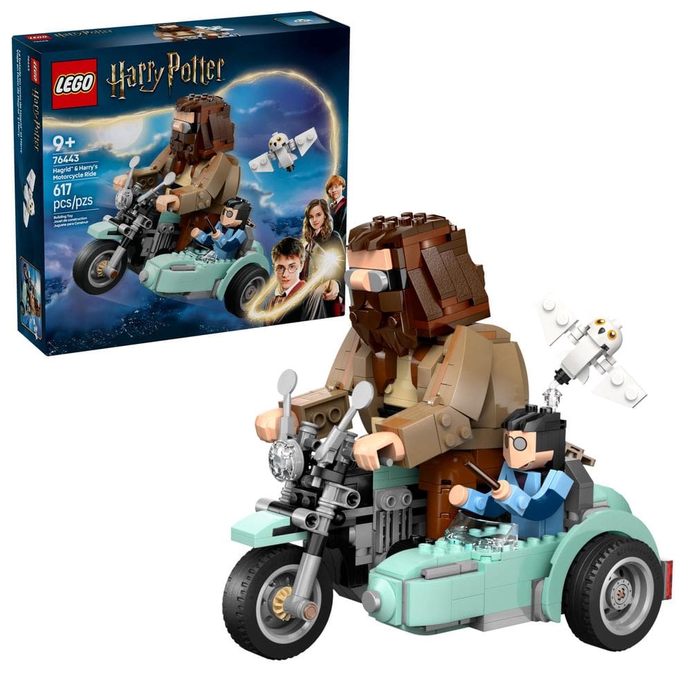 Brinquedo de construção LEGO Harry Potter Hagrid e a motocicleta de Harry