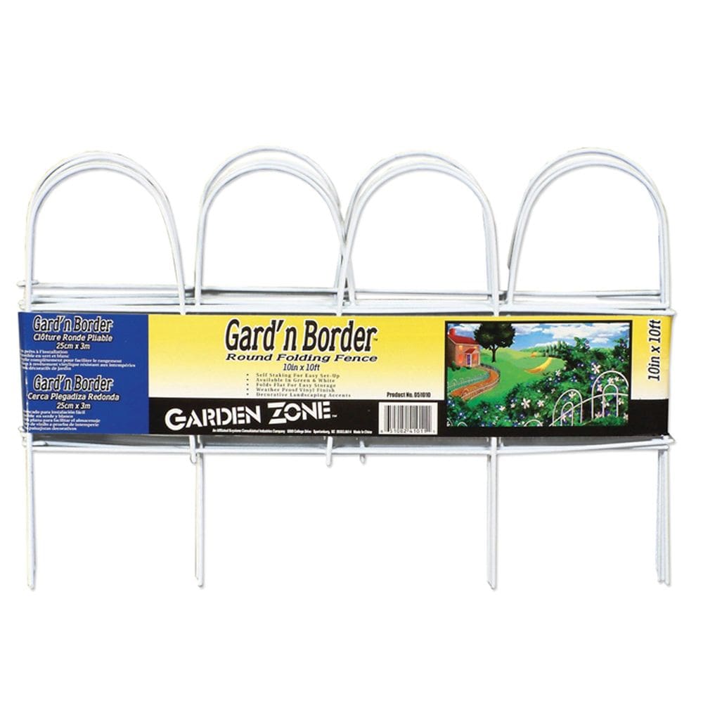 Painel de vedação Garden Zone Gard`n Border Folding White 25x305cm