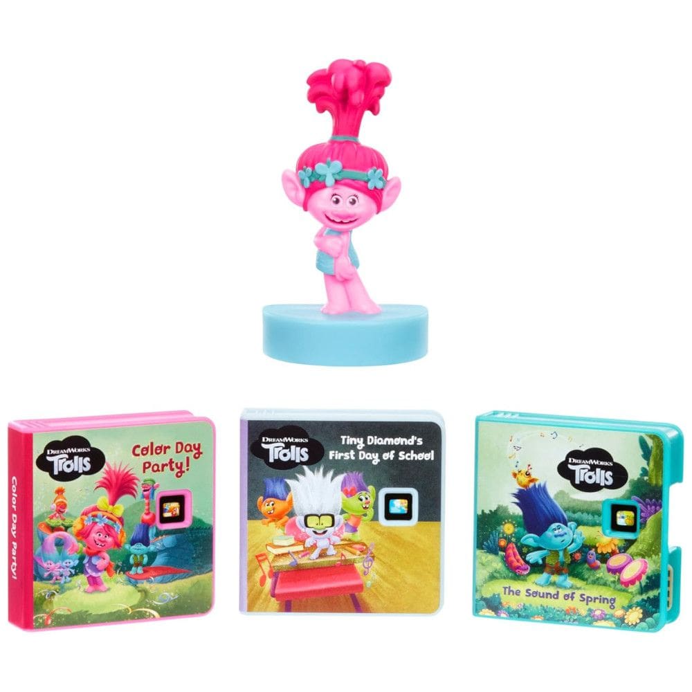 Coleção de Histórias para Máquina dos Sonhos Little Tikes, 1 Personagem e 3 Historias, DreamWorks Trolls