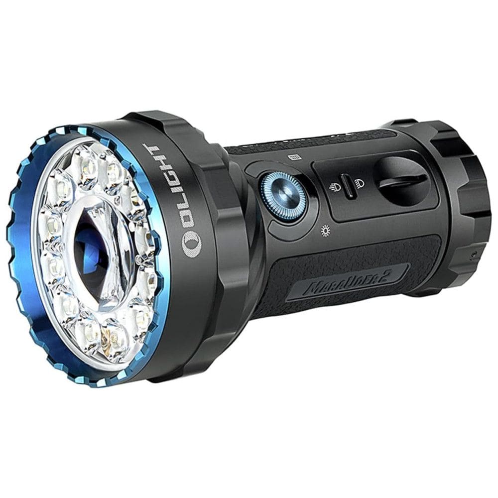Lanterna LED Recarregável 14000 Lúmens com Luz Ultra Brilhante, OLIGHT O MARAUDER2 USFBA, Preto