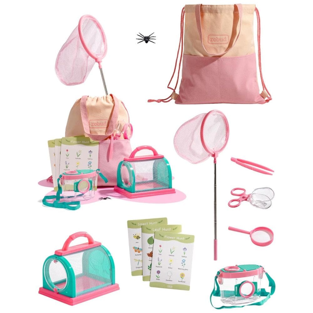 Kit Educativo de Aventura ROBUD, Pegador de Borboletas com Fantasia, Conjunto de Aventura ao Ar Livre, Jardim, Praia e Acampamento