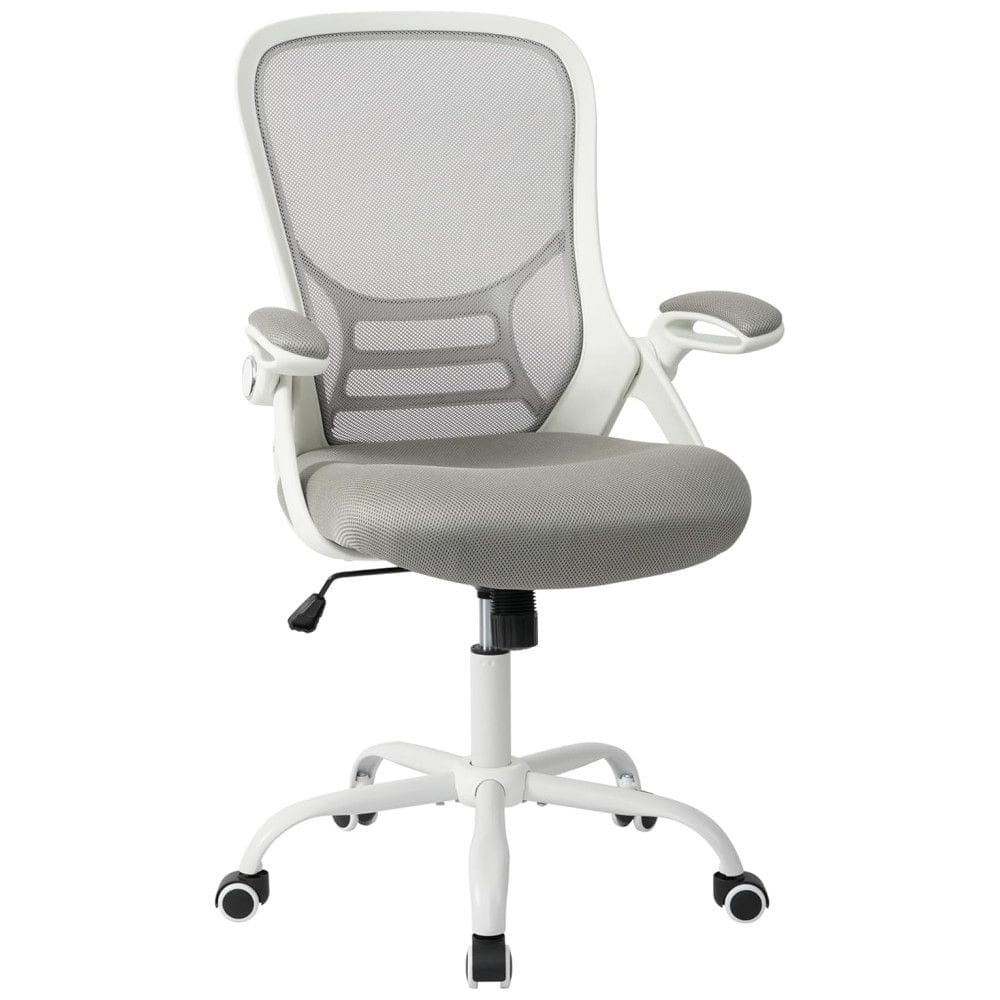 Cadeira de Escritório Ergonômica Giratória e Ajustável com Apoio 3D, Branca, HYLONE, Branco