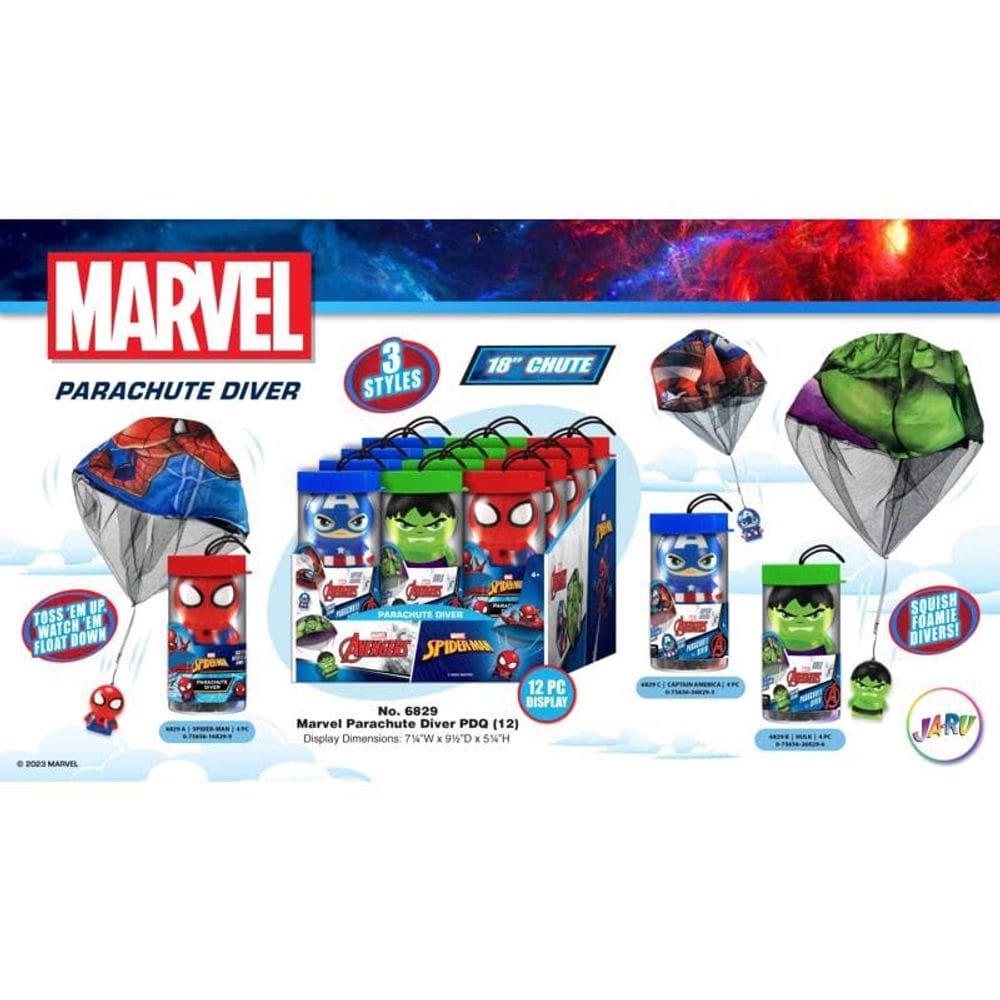 Paraquedas Toy JA-RU Spider-Man 46 cm Chute 4+