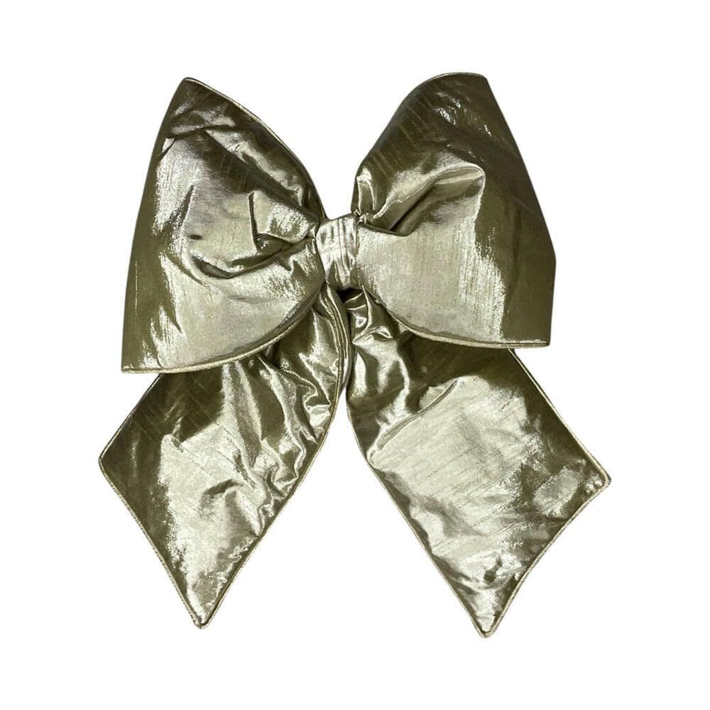 Laço de Natal Vickerman 46x58cm Champagne Metallic