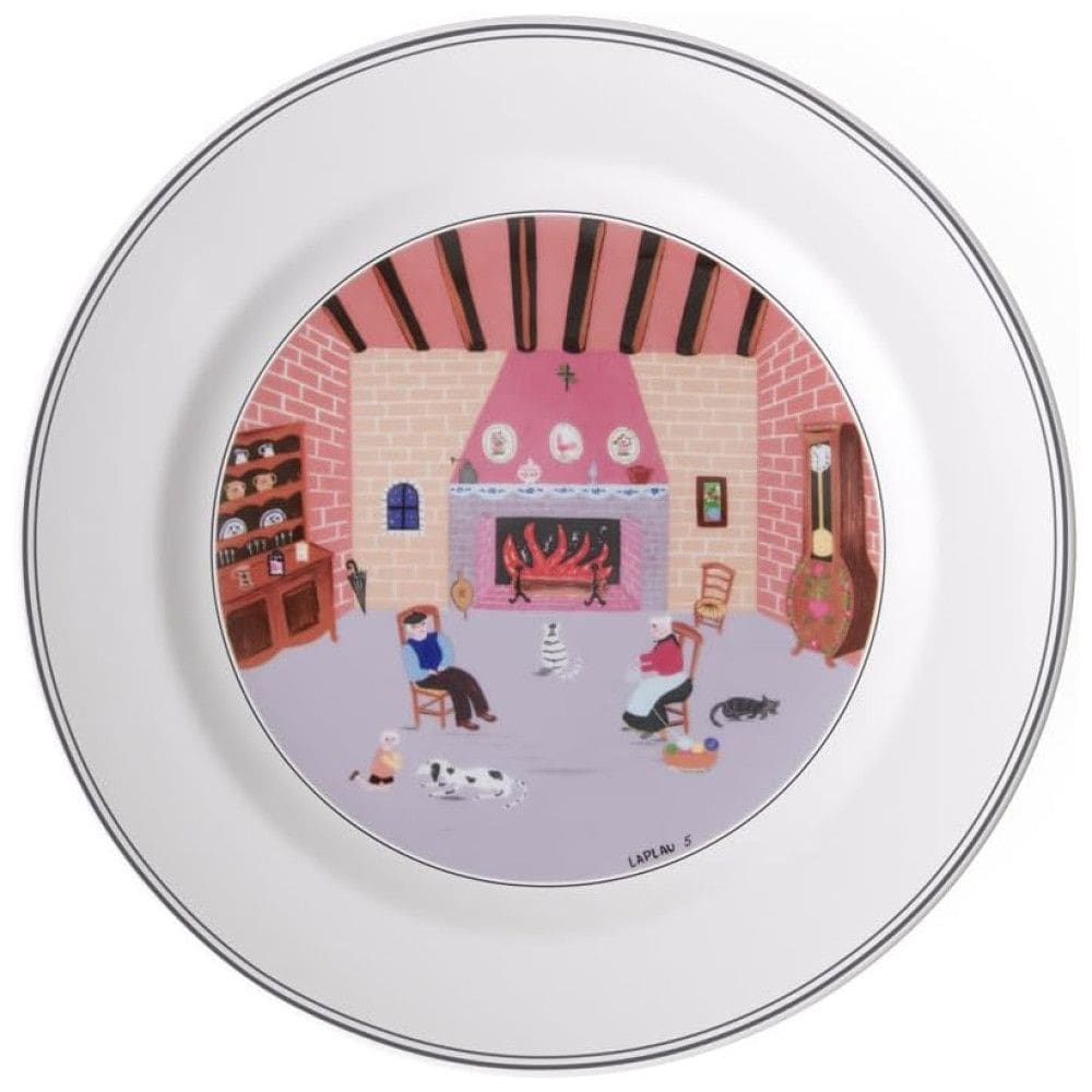 Prato de Jantar para Todas as Ocasiões com Tema By The Fireside, Formato Redondo e Material de Porcelana Premium, Villeroy Boch