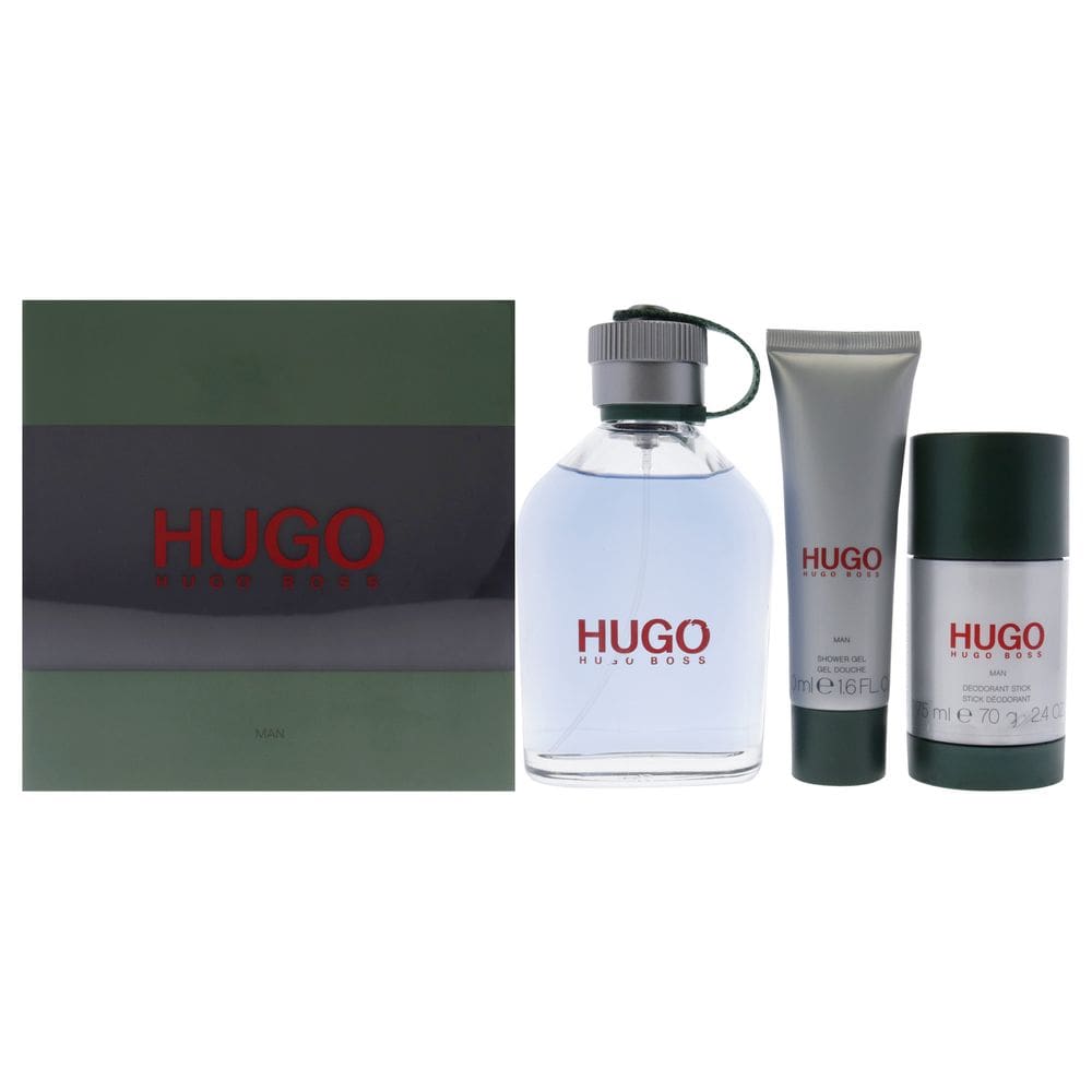 Conjunto de perfume de presente Hugo Boss Man para homens Eau de Toilette 100ml