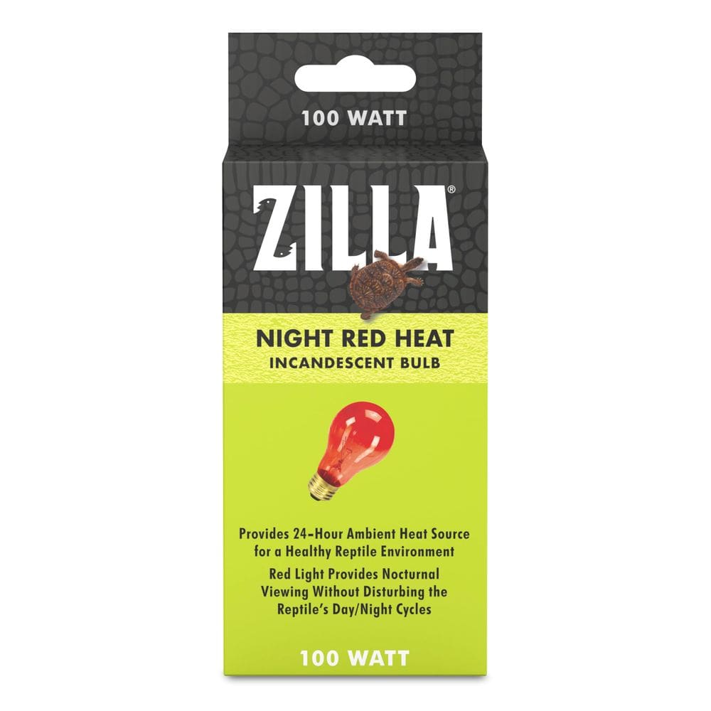 Lâmpada incandescente Zilla Night Red 100W Reptile Heat