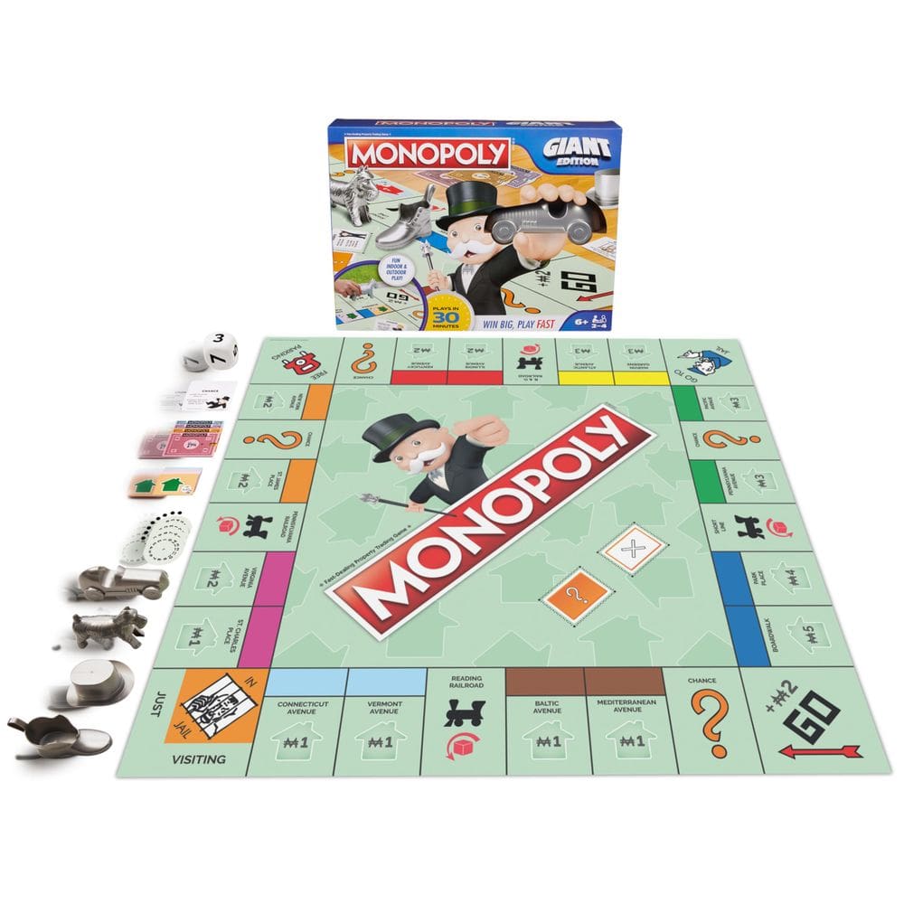 Jogo de tabuleiro Spin Master Games Monopoly Giant Edition 6+ Years