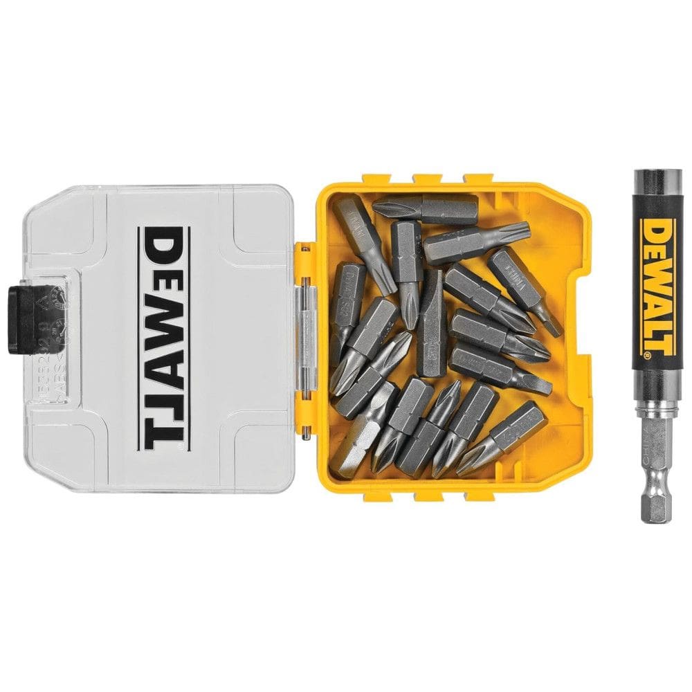 Conjunto de Guia de Acionamento Magnético 18 peças, DEWALT DWAF2058CS, Amarelo