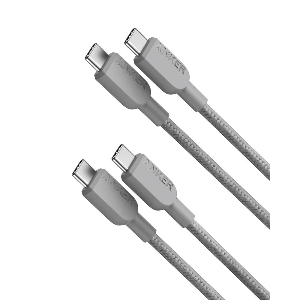Cabo USB C para USB C Anker Type C, carregamento rápido, 3 pés, pacote com 2
