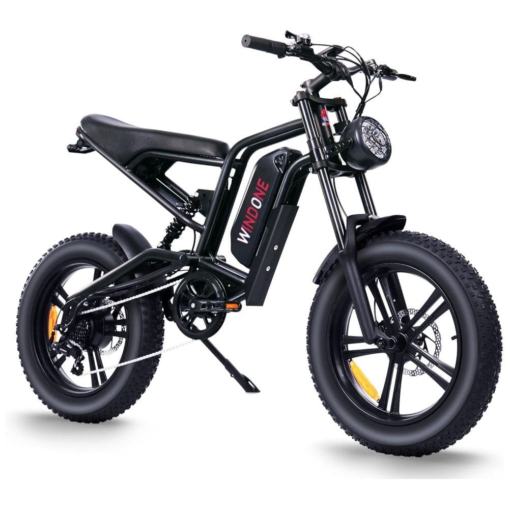 Bicicleta Elétrica para Adultos com Velocidade até 45 km/h, Alcance 75 km, 7 Velocidades e Bateria Removível de 48 V13 Ah, 750W, Windone E2