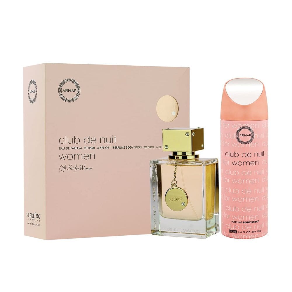 Conjunto de presente Perfume Armaf Club The Nuit Eau de Parfum, 2 peças para mulheres