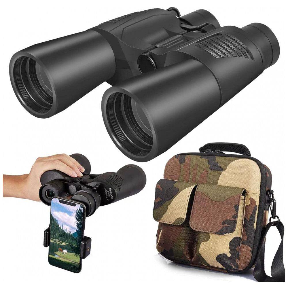 Binóculos 24x50 À prova d e Bolsa de zenamento, Visão 914 Metros, MOSLA, Preto