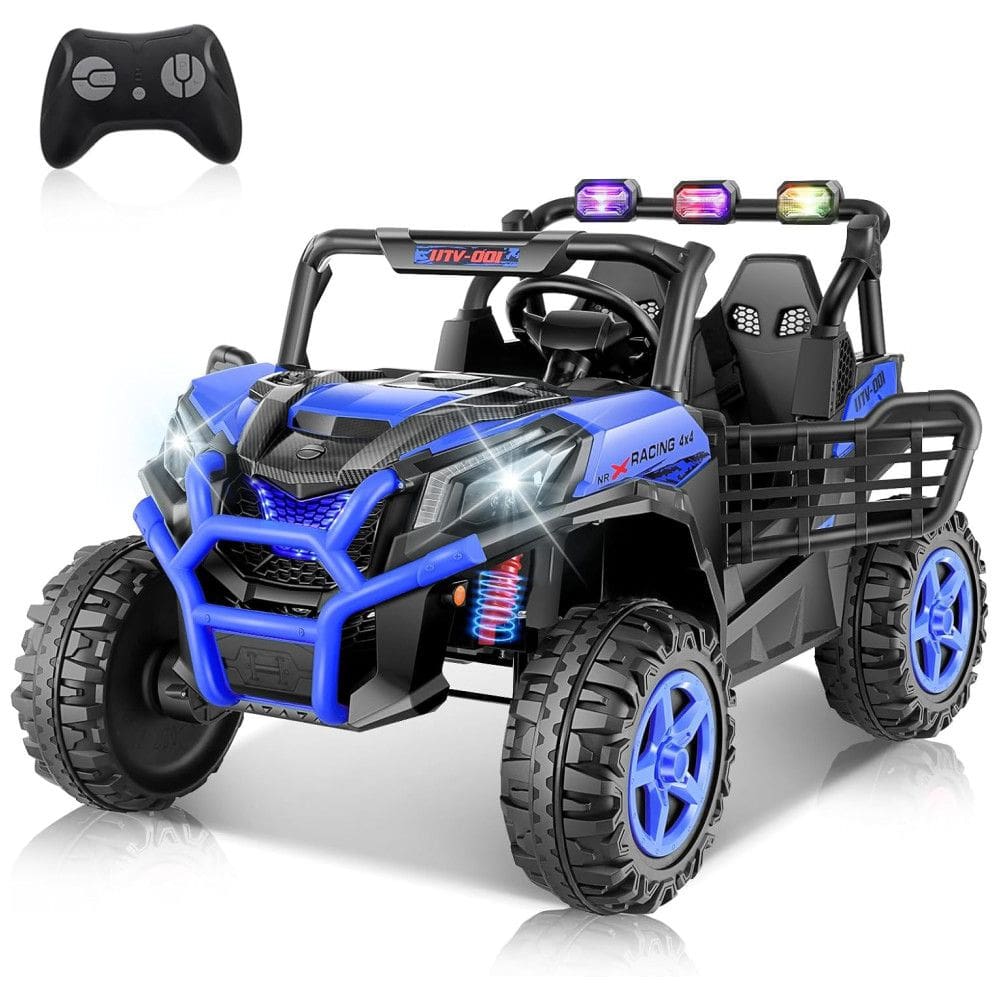 Carro Elétrico Infantil, Jeep Off-Road com Controle Remoto, 2 Lugares, Painel Multifuncional, Luzes Dianteiras e Traseiras, 24V, Hikole