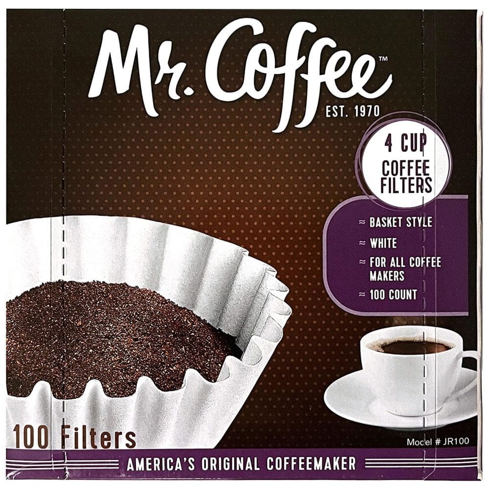 Conjunto de 100 Filtros de Café para 4 xícaras Aproveite o sabor autêntico do seu café caracteres 76 Mr. Coffee