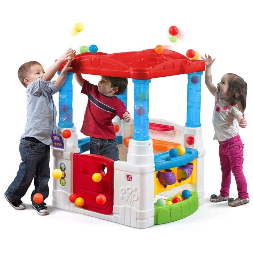 Casa de Brincar Infantil Com Piscina de Bolinhas, Para Ambientes Internos e Externos, Com Sons Interativos, Para Crianças a Partir de 1