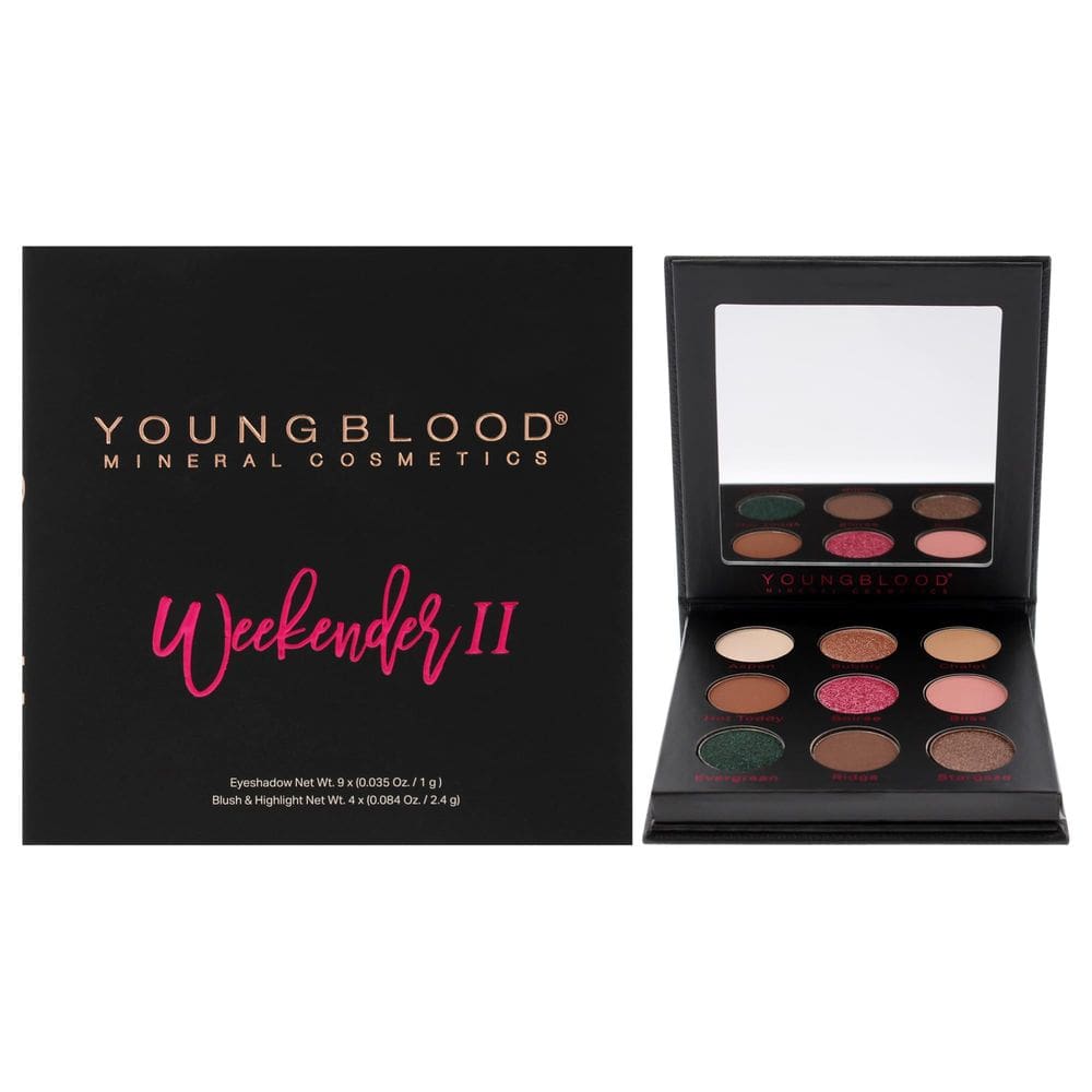 Paleta de maquiagem Youngblood Weekender 2 para mulheres