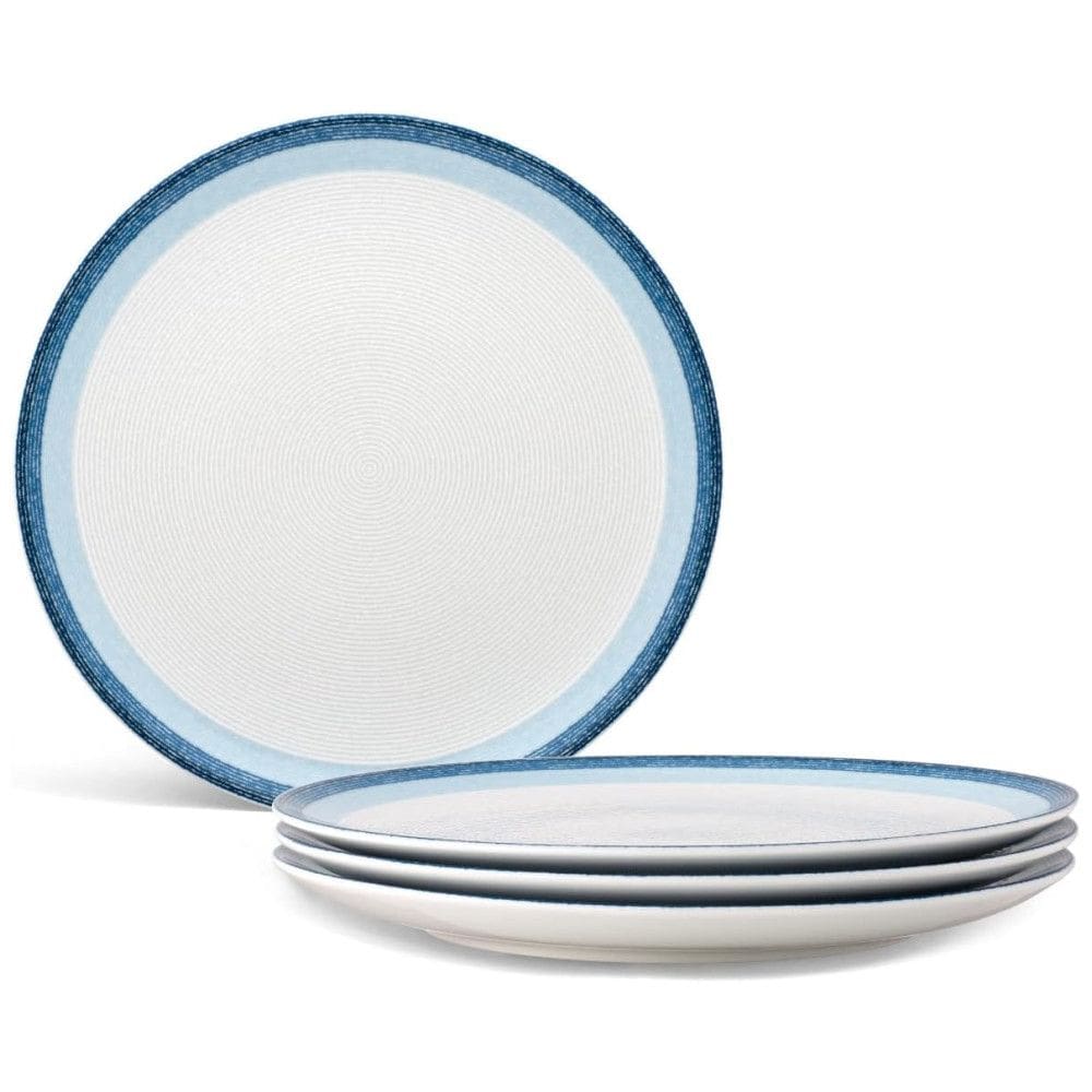 Conjunto de Pratos para Jantar com 4 Peças, Formato Redondo e Material de Porcelana, Noritake G020-406D