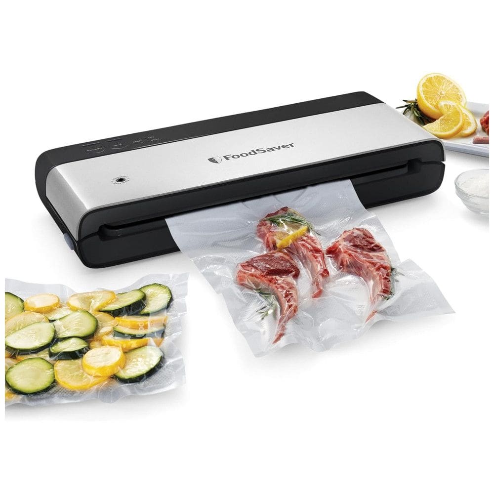 Seladora a Vácuo Compacta com 2 Modos Seco, úmido, 110v, FOODSAVER VS0150 PowerVac, Preto
