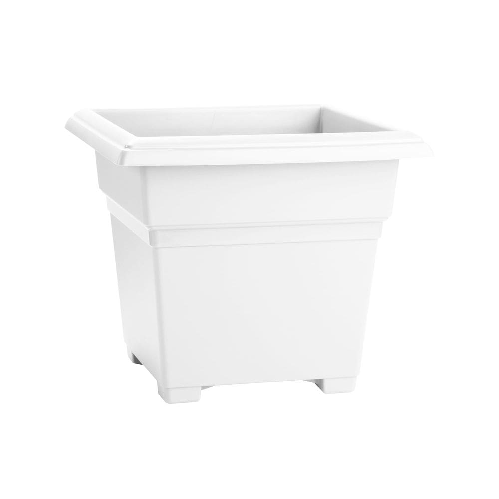 Banheira quadrada Planter Novelty Countryside branca 46 cm