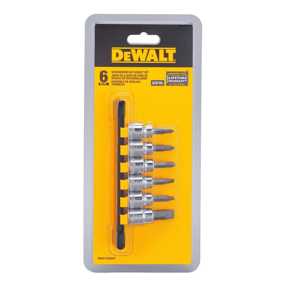 Conjunto de soquetes e chaves de fenda DEWALT DWMT 3/8 DR 6PC