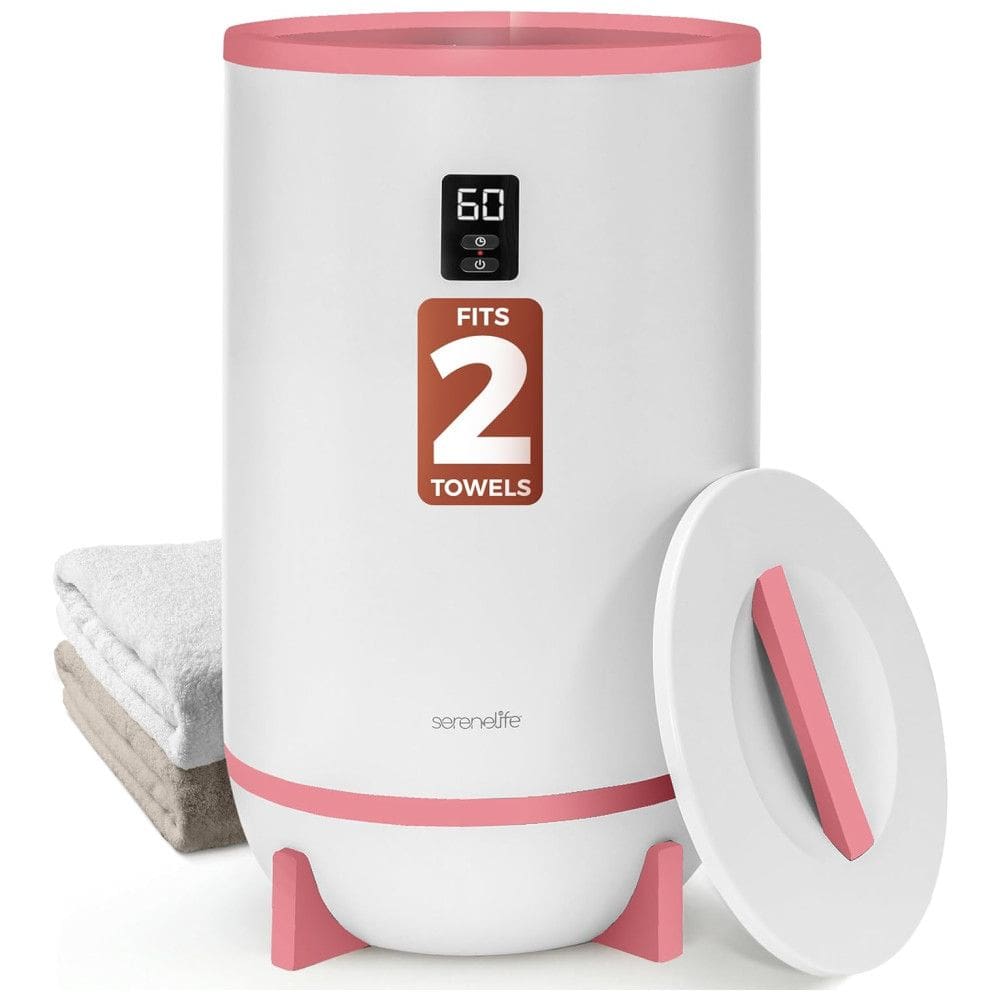 Aquecedor de Toalha Elétrico com Desligamento Automático, Temporizador Integrado até 60 Min e Suporte para Disco Perfumado, 110V 500W