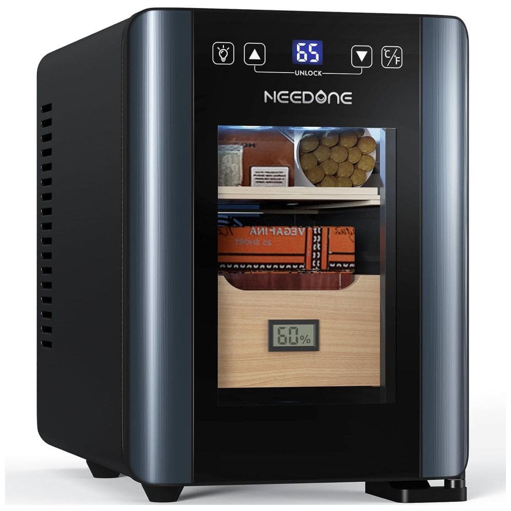 Umidor para Charutos NEEDONE 8L com Controle de Temperatura, Capacidade para 80 Unidades, Silenciosa e Eficiente
