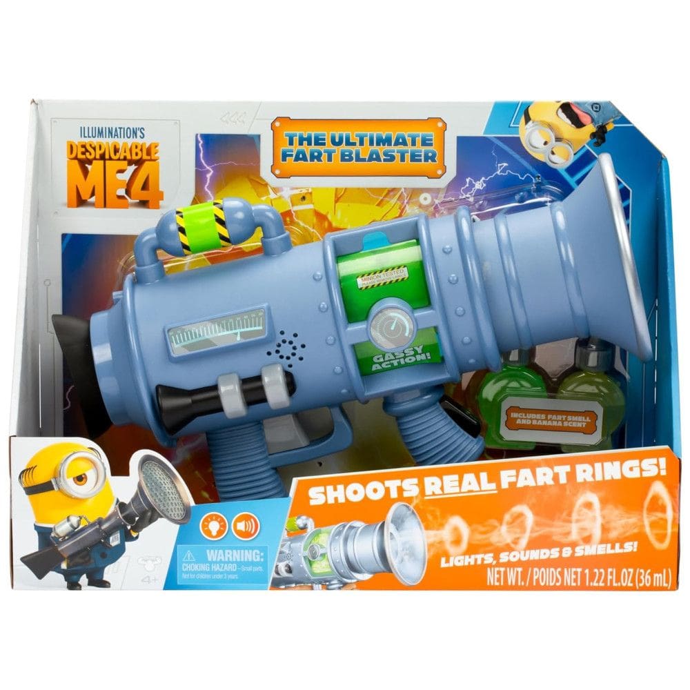 Brinquedo dos Minions, O Detonador de Peidos e Explode Anéis de Peidos Reais de Neblina com 15 Sons, Acende e Emite Cheiros, Minions 59292