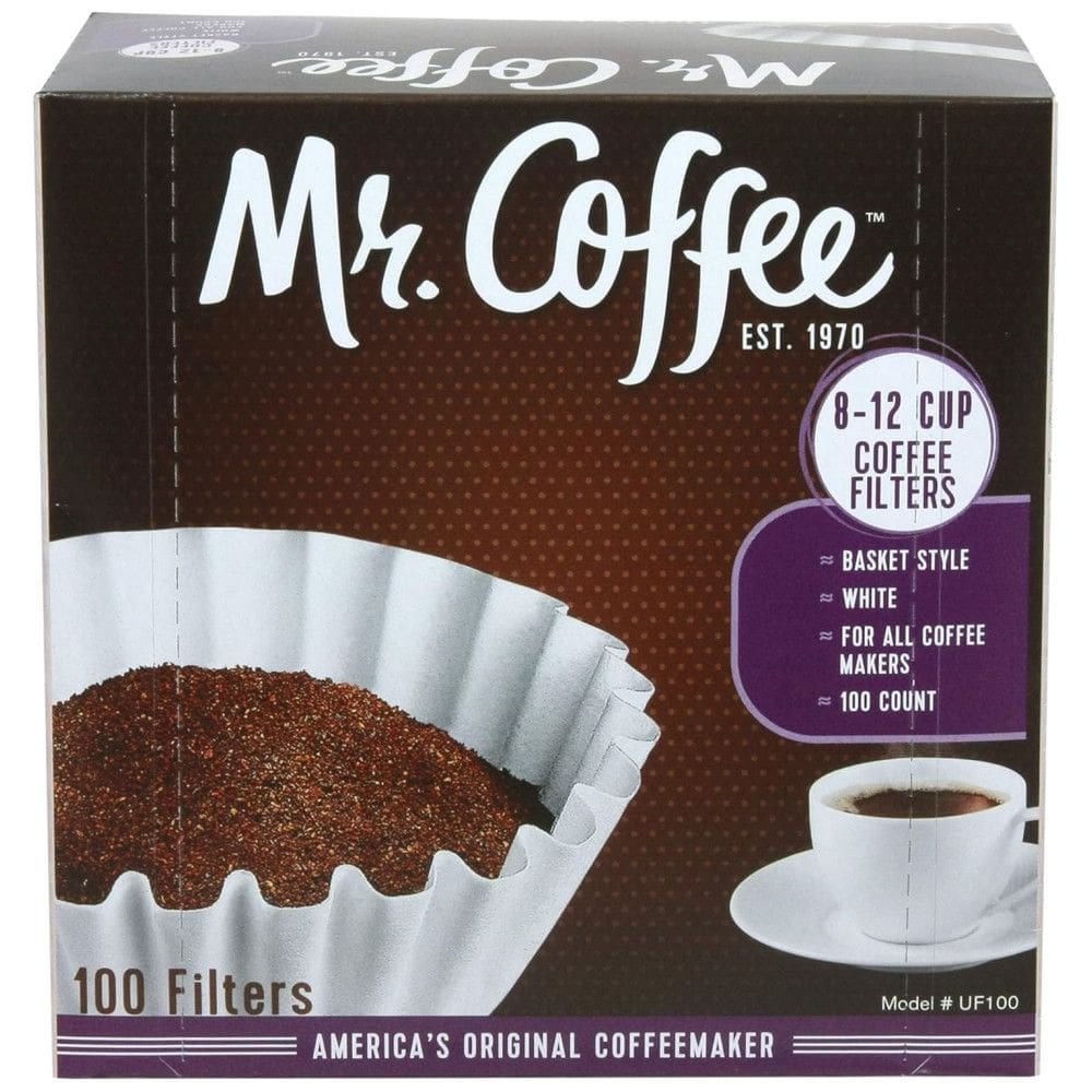 Filtro de Papel para Cafeteira Mr Coffe de 8 a 12 Xícaras, Caixa com 100 Unidades