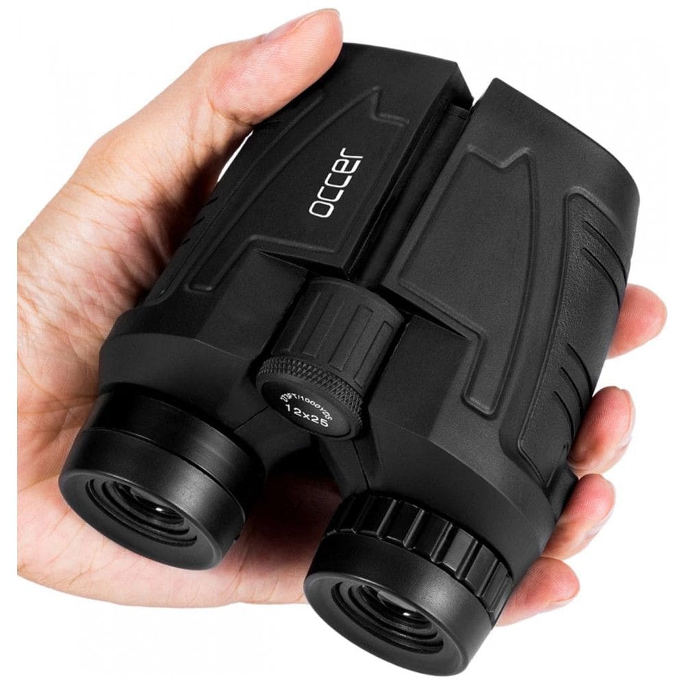 Binóculos 12x25 À prova d, Visão 914 Metros, OCCER 888635, Preto